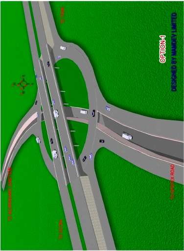 Pedu Junction Interchange Option 3 - MAMDEV Ghana Ltd