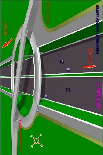 Pedu Junction Interchange Option 4 - MAMDEV Ghana Ltd