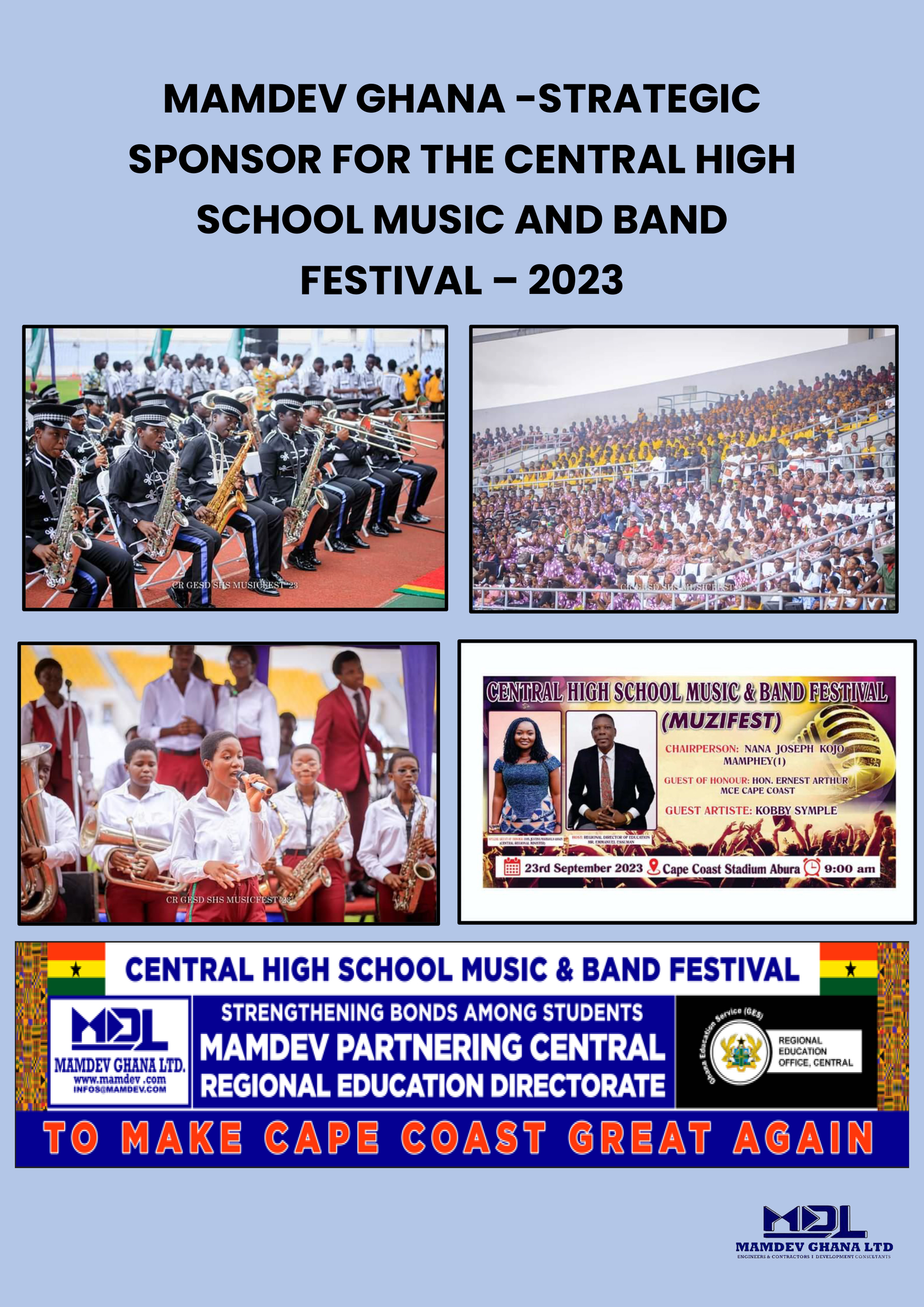 Central High School Music Band Festival 2023 - MAMDEV Ghana Ltd