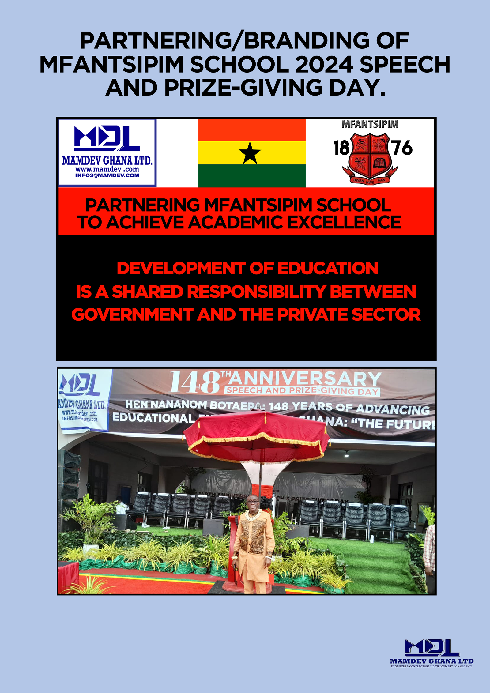 Mfantsipim School Speech Prize Giving 2024 - MAMDEV Ghana Ltd