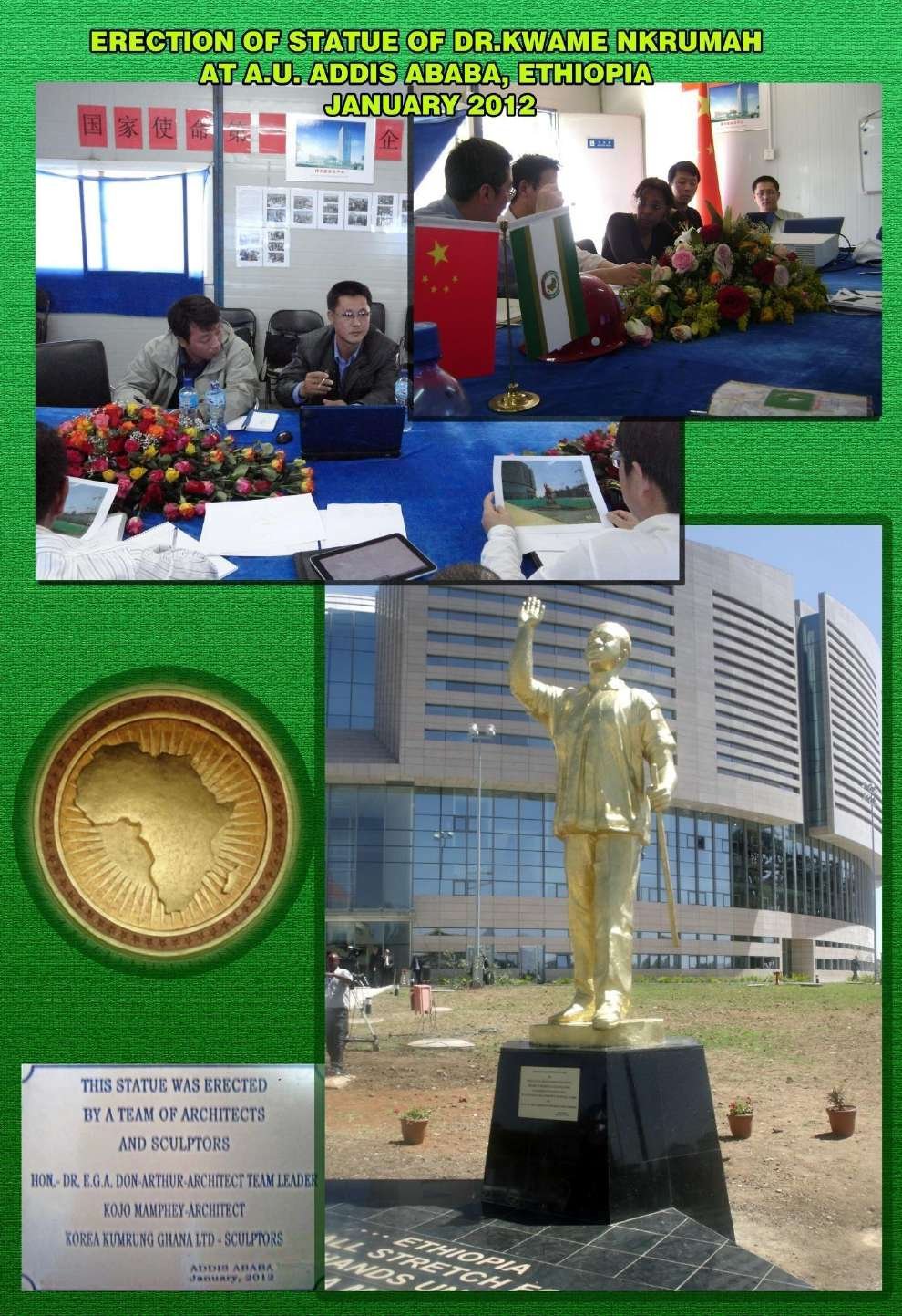 Kwame Nkrumah Statue, African Union Headquarters - MAMDEV Ghana Ltd